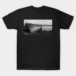 Monochrome Salen Fishing Boats T-Shirt